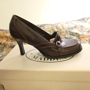 Steve Madden GOTTI Chocolate Brown Leather Women's Heels 8